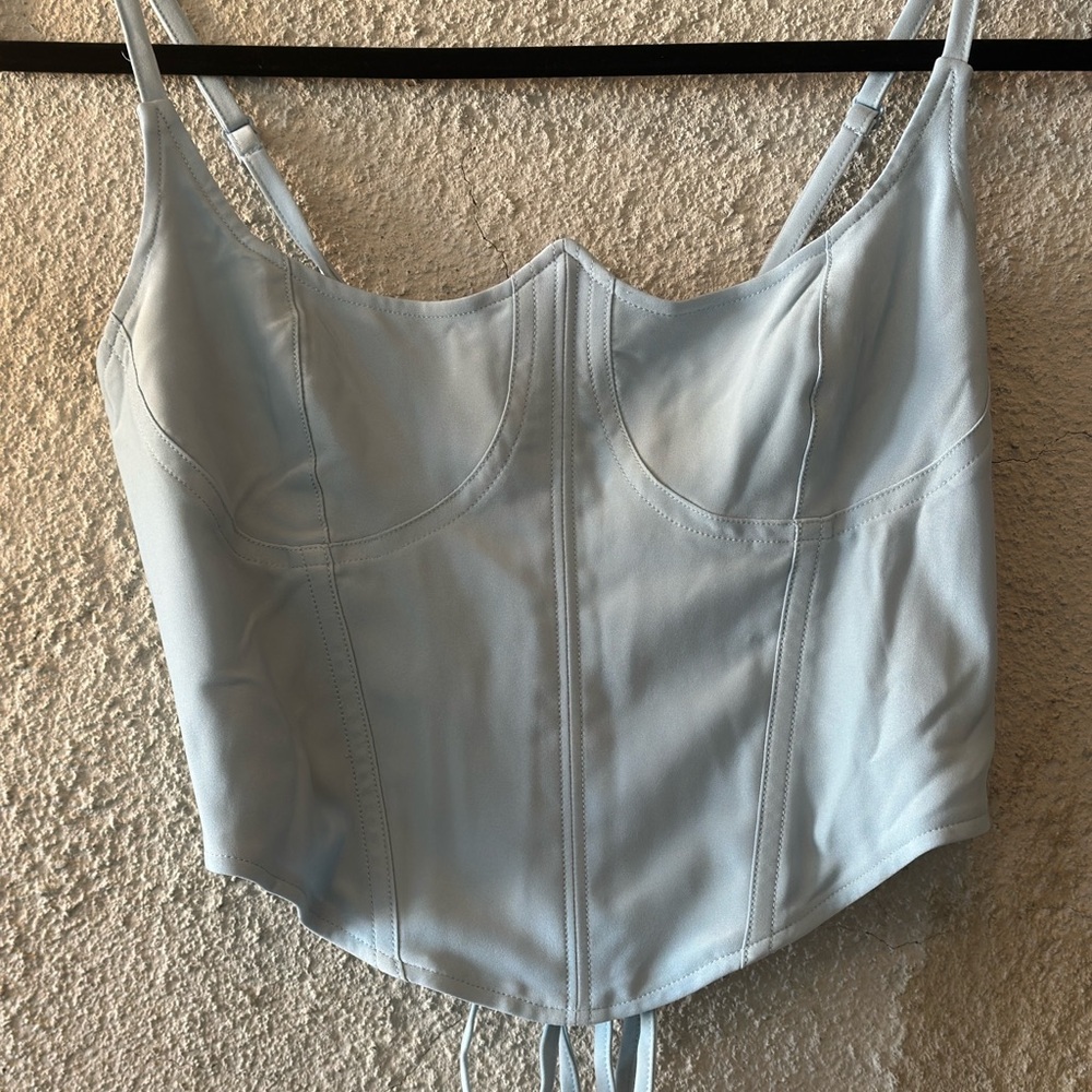 Light Blue Women’s Bustier Tank Top